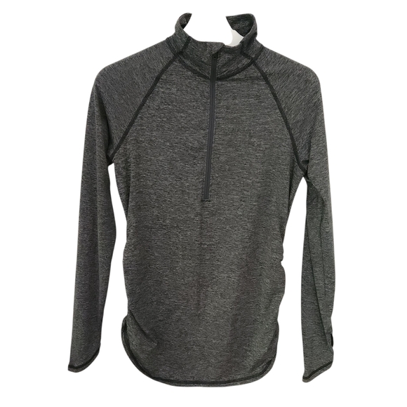 THE NORTH FACE Motivation Stripe ½ Zip Pullover Top heathered gray - Women's - Picture 10 of 13